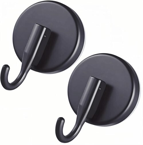 Suction Cup Wreath Hanger 2-Pack, Upgraded Over Door & Window Hook,Holiday Decor Hanger for Christmas Thanksgiving Halloween, Black Invisible Display Holder