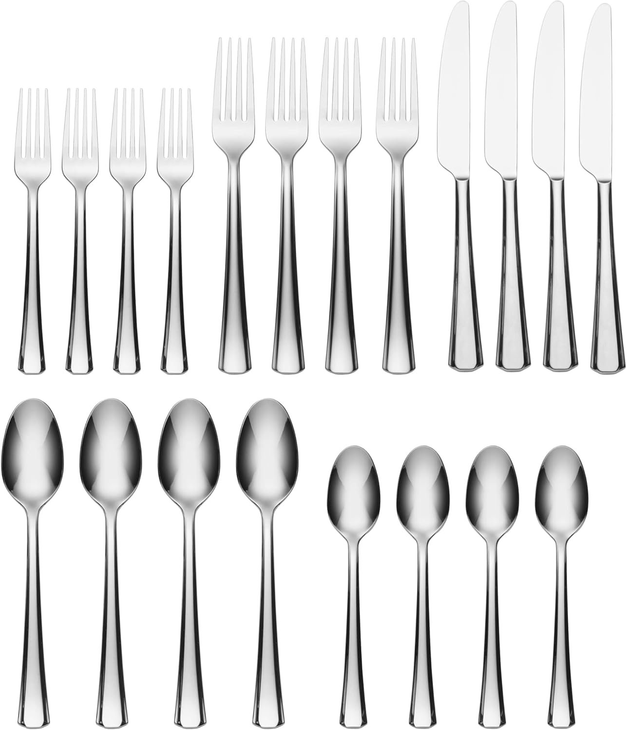 Oneida 896121 Bleeker 20 Piece Everyday Flatware Set, Service For 4 - Image 2