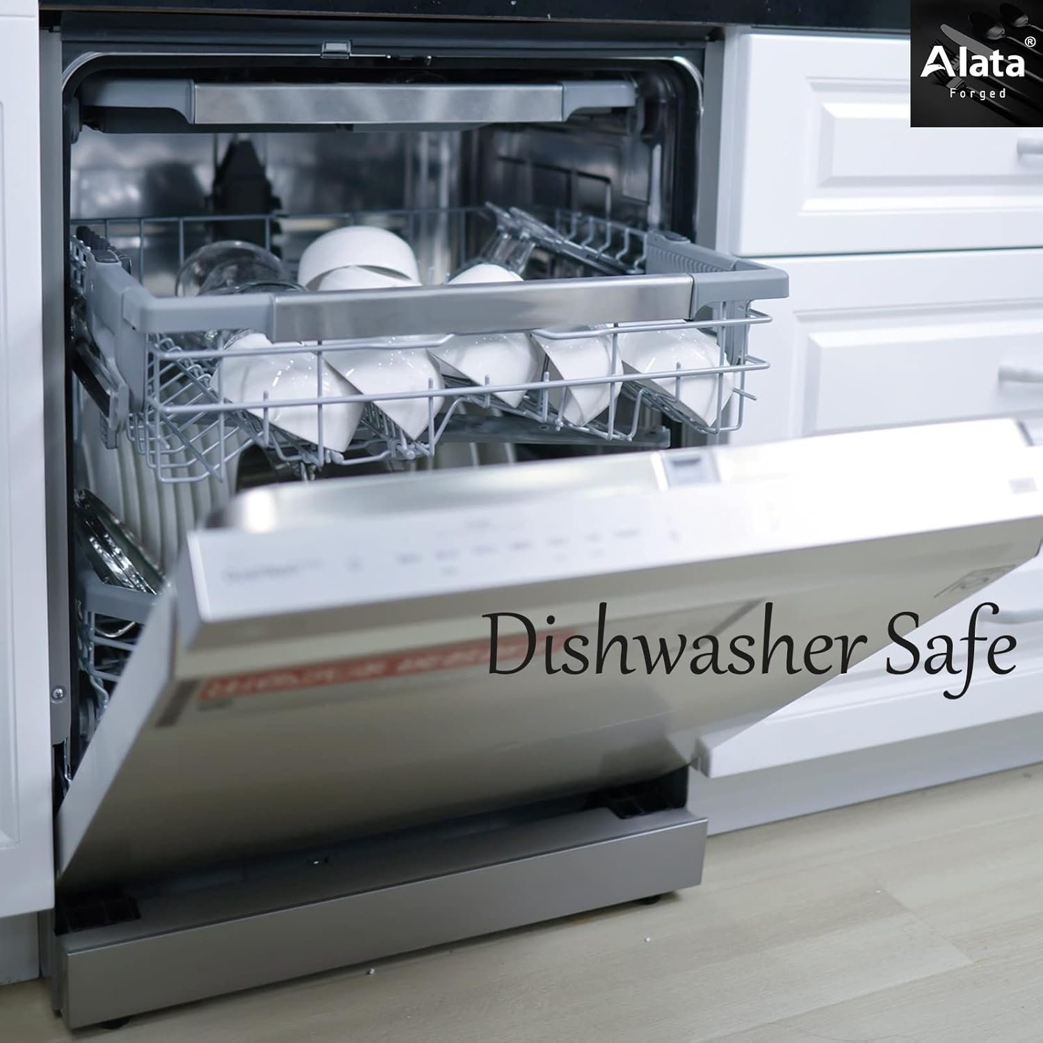 Alata Potter 20-Piece Forged Silverware Set Stainless Steel Flatware Set Cutlery Set,Service for 4,Mirror Finish,Dishwasher Safe - Image 7