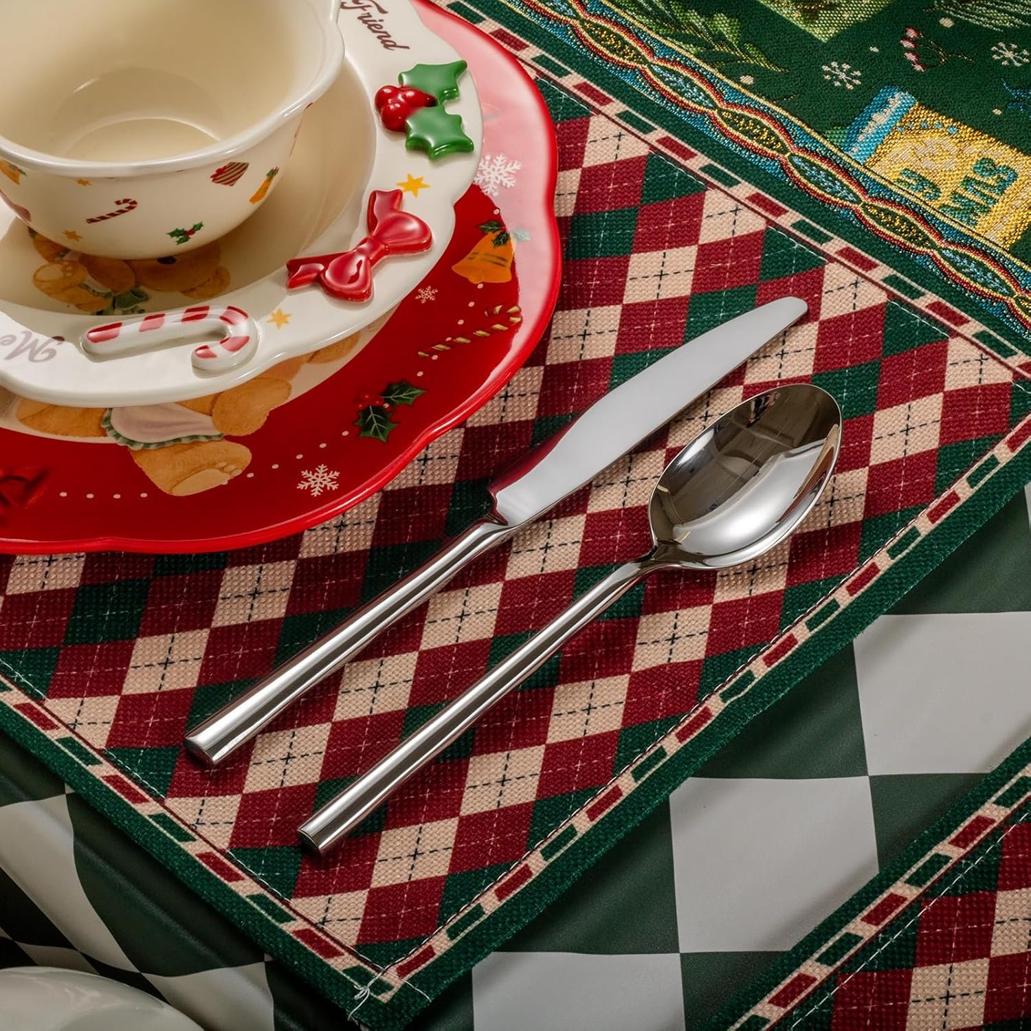 Alata Potter 20-Piece Forged Silverware Set Stainless Steel Flatware Set Cutlery Set,Service for 4,Mirror Finish,Dishwasher Safe - Image 2