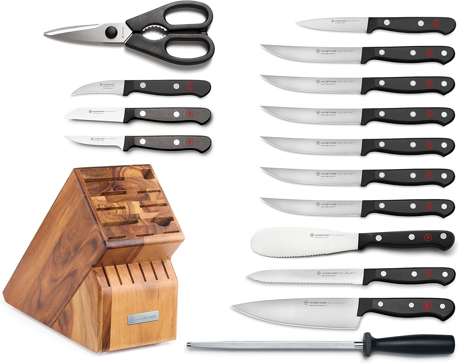 WÜSTHOF Gourmet 16-Piece Knife Block Set - Image 2